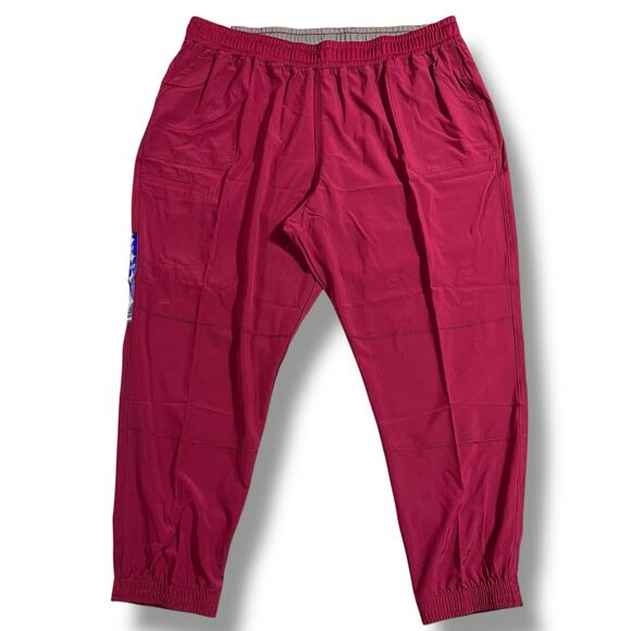 Scrubstar Unisex Scrubs Pants Yoga Waistband Jogger Style Burgundy Red Wine 3XL - Picture 1 of 14